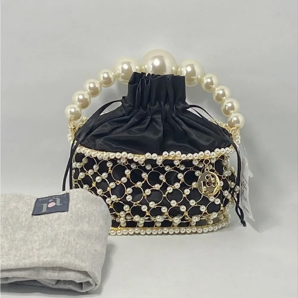 Rosantica Holli Siviglia Faux Pearl-Embellished Top Handle Bag